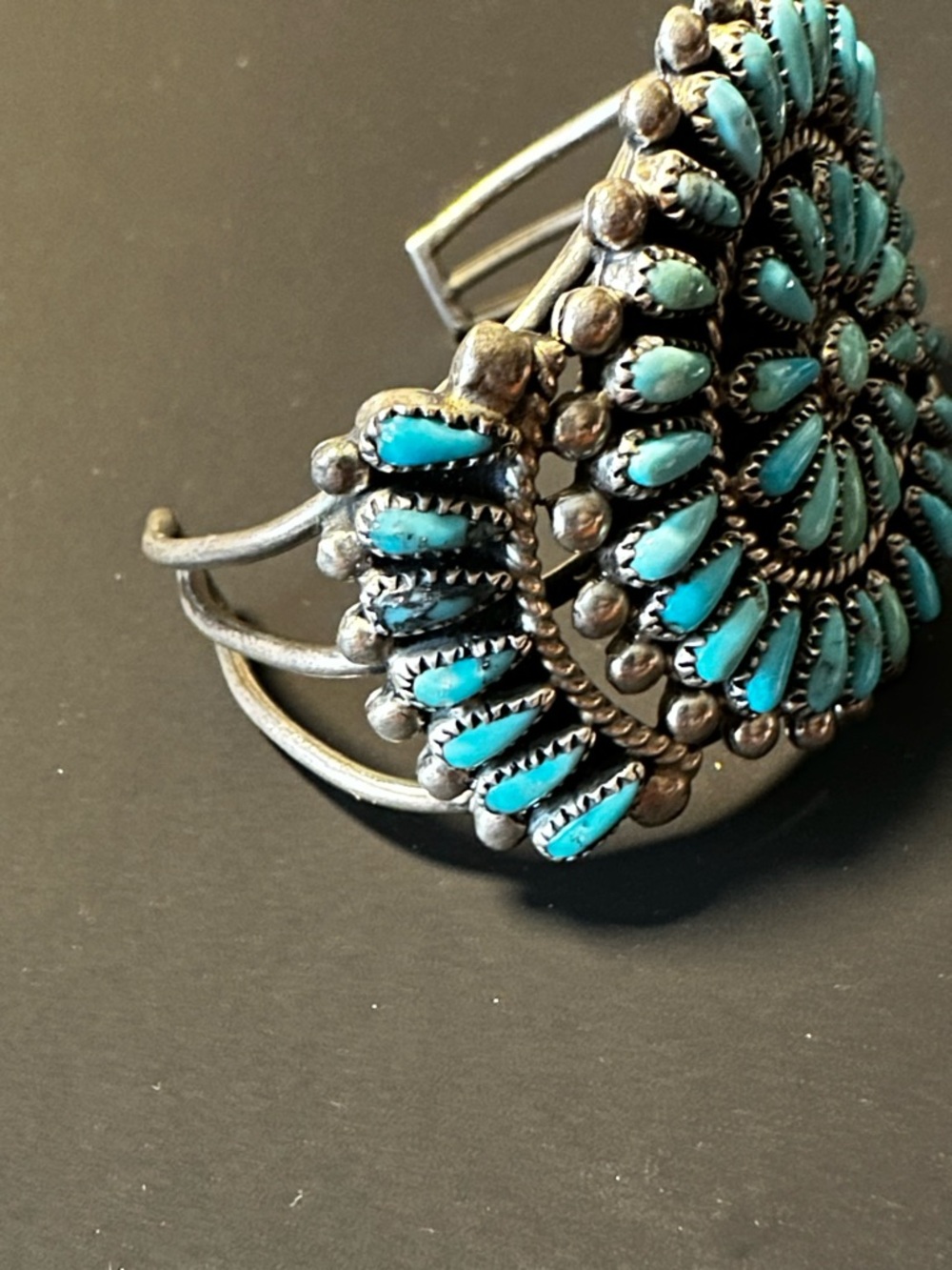 Navajo Turquoise Silver 925 Girls Bracelet Artist FM Begay - Picture 13 of 14